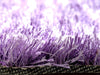 DaDa Bedding Shaggy Soft Door Mat Carpet Rug - 20" x 32" Striped Shiny Purple Lavender - DaDa Bedding Collection