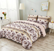 DaDa Bedding Majestic Oriental Kilim Duvet Cover - w/ Pillow Cases Royal Persian Traditional Design Intricate Ornate Ornament Print - DaDa Bedding Collection