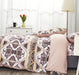 DaDa Bedding Majestic Oriental Kilim Duvet Cover - w/ Pillow Cases Royal Persian Traditional Design Intricate Ornate Ornament Print - DaDa Bedding Collection