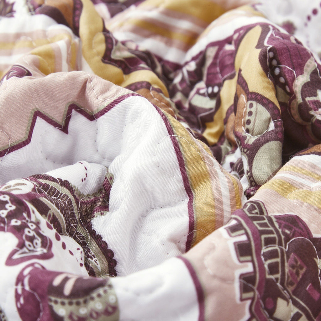 DaDa Bedding Majestic Oriental Kilim Bedspread - Royal Persian Traditional Design Intricate Ornate Ornament Print Coverlet w/ Shams - DaDa Bedding Collection