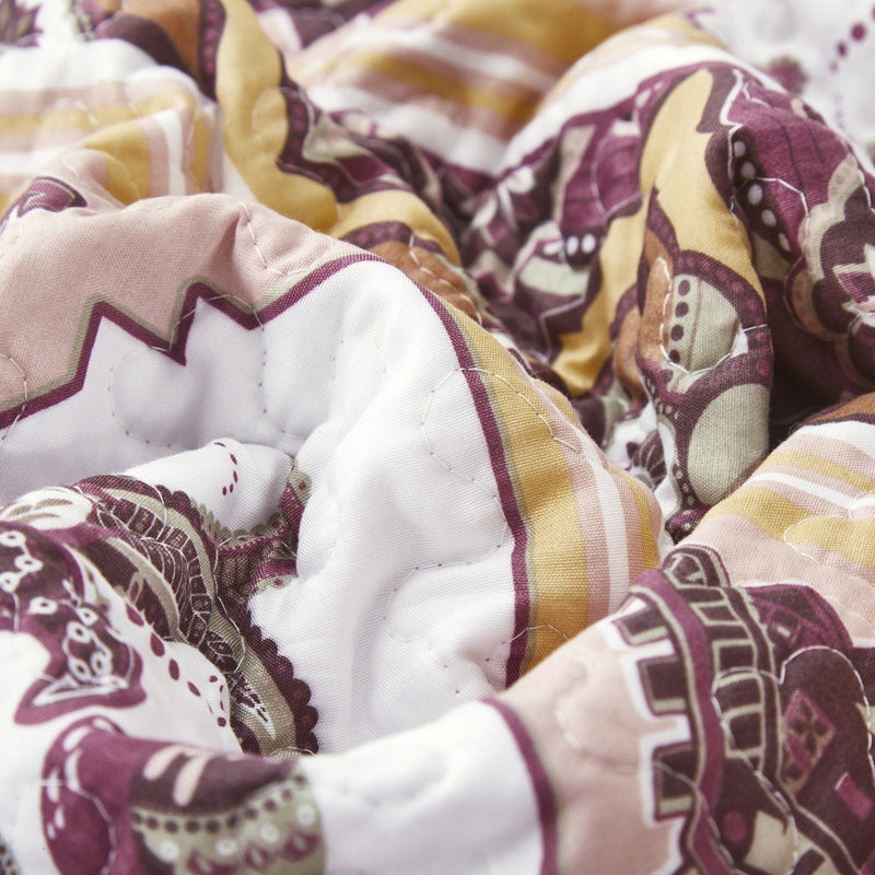 DaDa Bedding Majestic Oriental Kilim Bedspread - Royal Persian Traditional Design Intricate Ornate Ornament Print Coverlet w/ Shams - DaDa Bedding Collection