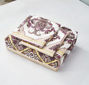 DaDa Bedding Majestic Oriental Kilim Duvet Cover - w/ Pillow Cases Royal Persian Traditional Design Intricate Ornate Ornament Print - DaDa Bedding Collection