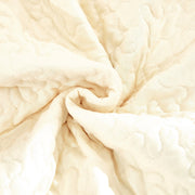 DaDa Bedding Yellow Floral Quilted Throw Blanket - Hummingbirds Farmhouse Red Flowers for Couch, Sofa or Bed- Scalloped Edges - 50 x 60 - DaDa Bedding Collection