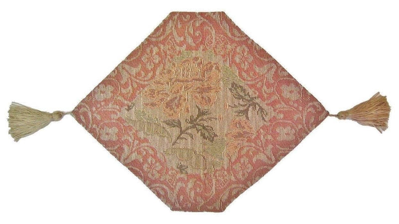 DaDa Bedding Set of 4-Pieces Nature Garden Floral Roses Tapestry Table Dining Cloth Runner Set - 13" x 17" (10072) - DaDa Bedding Collection