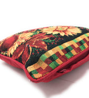 DaDa Bedding Set of 4 Pieces - Autumn Harvest Halloween & Christmas Ornaments Holiday Tapestry Throw Pillow Covers Bundle Pack - 16" x 16" - DaDa Bedding Collection