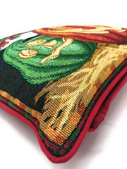 DaDa Bedding Set of 4 Pieces - Autumn Harvest Halloween & Christmas Ornaments Holiday Tapestry Throw Pillow Covers Bundle Pack - 16" x 16" - DaDa Bedding Collection