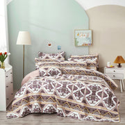 DaDa Bedding Majestic Oriental Kilim Bedspread - Royal Persian Traditional Design Intricate Ornate Ornament Print Coverlet w/ Shams - DaDa Bedding Collection