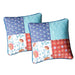 DaDa Bedding Set of 2-Pieces Bohemian Vibes Patchwork Floral Throw Pillow Covers, 18" x 18" (JHW878) - DaDa Bedding Collection