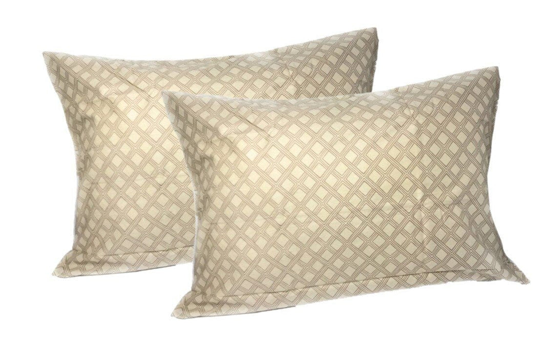 Geometric Diamond Neutral Sandy Olive Tan Beige Brown Standard Pillowcases Queen Size Pillow Case Cover