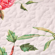 DaDa Bedding Romantic Roses Pink White Lovely Floral Quilted Dining Table Runner (879) - DaDa Bedding Collection