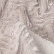 DaDalogy Bedding Lavender Grey Faux Fur Throw Blanket - Dreamy Geometric Embossed Sherpa Backside - Super Soft Warm Cozy Plush Fluffy - DaDa Bedding Collection