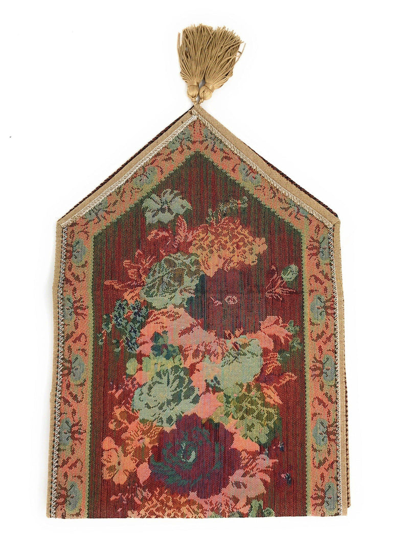 DaDa Bedding Set of 3-Pieces - Breath of Spring Floral Beige Woven Dining Tapestry Table Runners (3089) - DaDa Bedding Collection