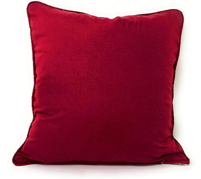 DaDa Bedding Set of 8 Pieces Dark Botanical Mughal Floral Table Woven Black Tapestry - 4 Placemats, 2 Table Runners, 2 Throw Pillow Covers (18197) - DaDa Bedding Collection