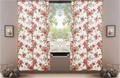 DaDa Bedding Set of 2-Pieces Romantic Roses Pink Floral Sheer Window Panel Curtains (JHW-879) - DaDa Bedding Collection