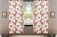 DaDa Bedding Set of 2-Pieces Romantic Roses Pink Floral Sheer Window Panel Curtains (JHW-879) - DaDa Bedding Collection