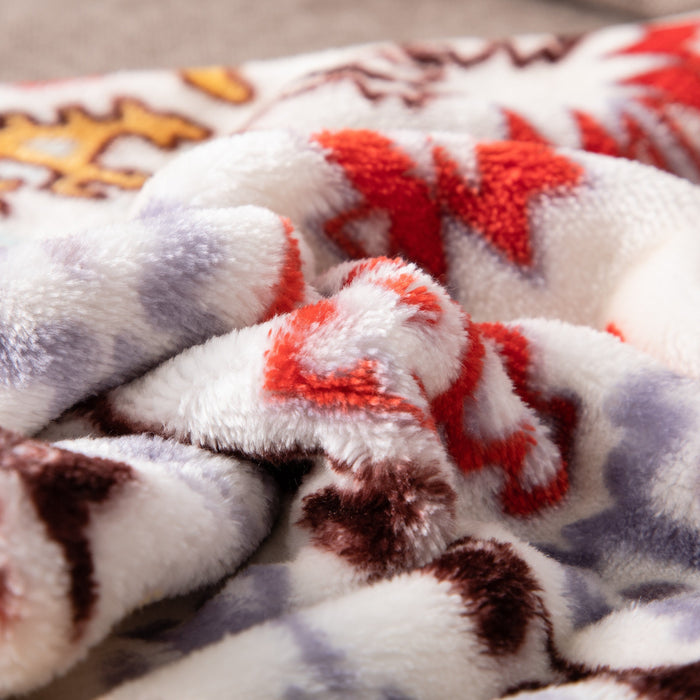 BLANKET - DaDa Bedding Soft Plush Fleece Throw Blanket, Southwestern Havana Geometric (XY1012) - DaDa Bedding Collection