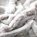 Throw Blanket - DaDa Bedding Luxury Plush Faux Fur Sherpa Throw Blanket, Dreamy Milky White White & Purple (M3395) - DaDa Bedding Collection