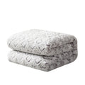 DaDa Bedding Luxury Dreamy Milky White & Purple Sherpa Backside Faux Fur Throw Blanket (M3395) - DaDa Bedding Collection