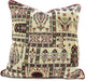 DaDa Bedding Set of 8 Pieces Light Botanical Mughal Floral Table Woven Tapestry - 4 Placemats, 2 Table Runners, 2 Throw Pillow Covers (18196) - DaDa Bedding Collection