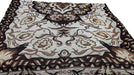 BLANKET - DaDa Bedding Elegant Tapestry Throw Blanket, Golden Persian Rug Floral - 50” x 60” (7175) - DaDa Bedding Collection
