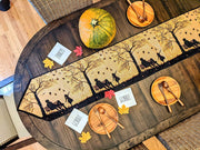 DaDalogy Autumn Birds Family Gathering Woven Tapestry Dining Table Runner (18198) - DaDa Bedding Collection