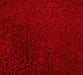 DaDa Bedding Burgundy Red Shaggy Soft Chenille Noodle Carpet Rug Bath Mat - DaDa Bedding Collection
