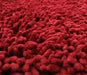DaDa Bedding Burgundy Red Shaggy Soft Chenille Noodle Carpet Rug Bath Mat - DaDa Bedding Collection