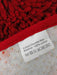 DaDa Bedding Burgundy Red Shaggy Soft Chenille Noodle Carpet Rug Bath Mat - DaDa Bedding Collection