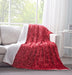 DaDa Bedding Luxury Romantic Red Lovely Hearts Dreamy Plush Faux Fur Throw Blanket (19) - DaDa Bedding Collection