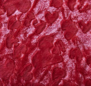 DaDa Bedding Luxury Romantic Red Lovely Hearts Dreamy Plush Faux Fur Throw Blanket (19) - DaDa Bedding Collection