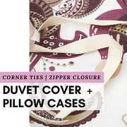 DaDa Bedding Majestic Oriental Kilim Duvet Cover - w/ Pillow Cases Royal Persian Traditional Design Intricate Ornate Ornament Print - DaDa Bedding Collection