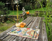 DaDa Bedding Set of 4-Pieces Dancing Women African Kwanzaa Tapestry Dining Table Placemats 13” x 19” (18117) - DaDa Bedding Collection