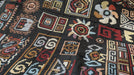 BLANKET - DaDa Bedding Elegant Tapestry Throw Blanket, Ethnic Ornaments Geometric Black - 50” x 60” (7174) - DaDa Bedding Collection