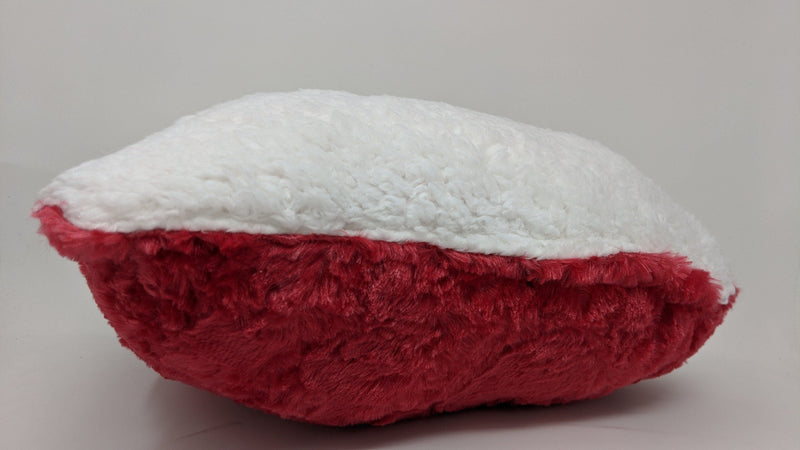 DaDa Bedding Hand-Made Luxury Romantic Valentine Heart Shaped Red Throw Pillow - 16” x 14” - DaDa Bedding Collection