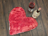 DaDa Bedding Hand-Made Luxury Romantic Valentine Heart Shaped Red Throw Pillow - 16” x 14” - DaDa Bedding Collection