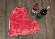 DaDa Bedding Hand-Made Luxury Romantic Valentine Heart Shaped Red Throw Pillow - 16” x 14” - DaDa Bedding Collection