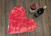 DaDa Bedding Hand-Made Luxury Romantic Valentine Heart Shaped Red Throw Pillow - 16” x 14” - DaDa Bedding Collection