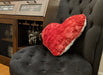Throw Pillow - DaDa Bedding Hand-Made Luxury Romantic Valentine Heart Shaped Red Throw Pillow - 16” x 14” - DaDa Bedding Collection