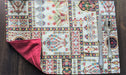 DaDa Bedding Set of 8 Pieces Light Botanical Mughal Floral Table Woven Tapestry - 4 Placemats, 2 Table Runners, 2 Throw Pillow Covers (18196) - DaDa Bedding Collection