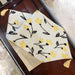 TABLE RUNNER - DaDa Bedding Elegant Woven Tapestry Table Runner, Fresh Sunshine Yellow Fleur Floral (18112) - DaDa Bedding Collection