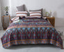 DaDa Bedding Southwestern Aztec Bohemian Desert Tribal Quilted Bedspread Set (KSX-002) - DaDa Bedding Collection