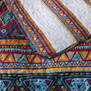 DaDa Bedding Southwestern Aztec Bohemian Desert Tribal Quilted Bedspread Set (KSX-002) - DaDa Bedding Collection
