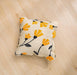 Yellow floral throw pillow cover (Rustic Farmhouse )