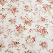 DaDa Bedding Hint of Mint Dainty Cottage Floral Roses Cotton Fitted Sheet w/ Pillow Case (3036) - DaDa Bedding Collection