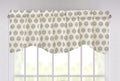 DaDa Bedding Ivory Blue Elegance Mini Medallions Floral Window Curtain Valance - 18" x 52" (JHW-660) - DaDa Bedding Collection