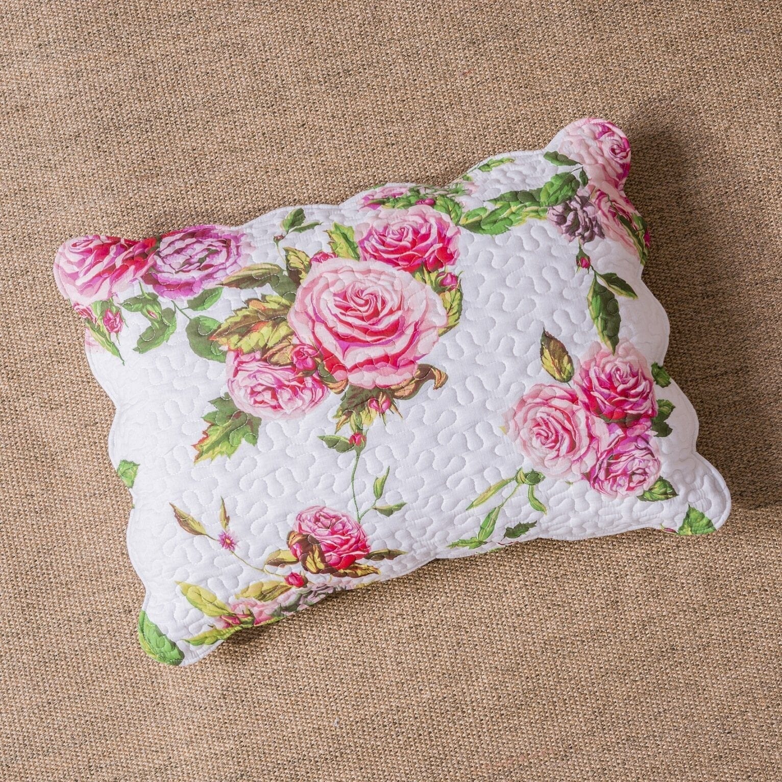DaDa Bedding Bed in a Bag Bundle Set - Romantic Roses Lovely Blooming Floral Bedding Set (JHW-879) - DaDa Bedding Collection