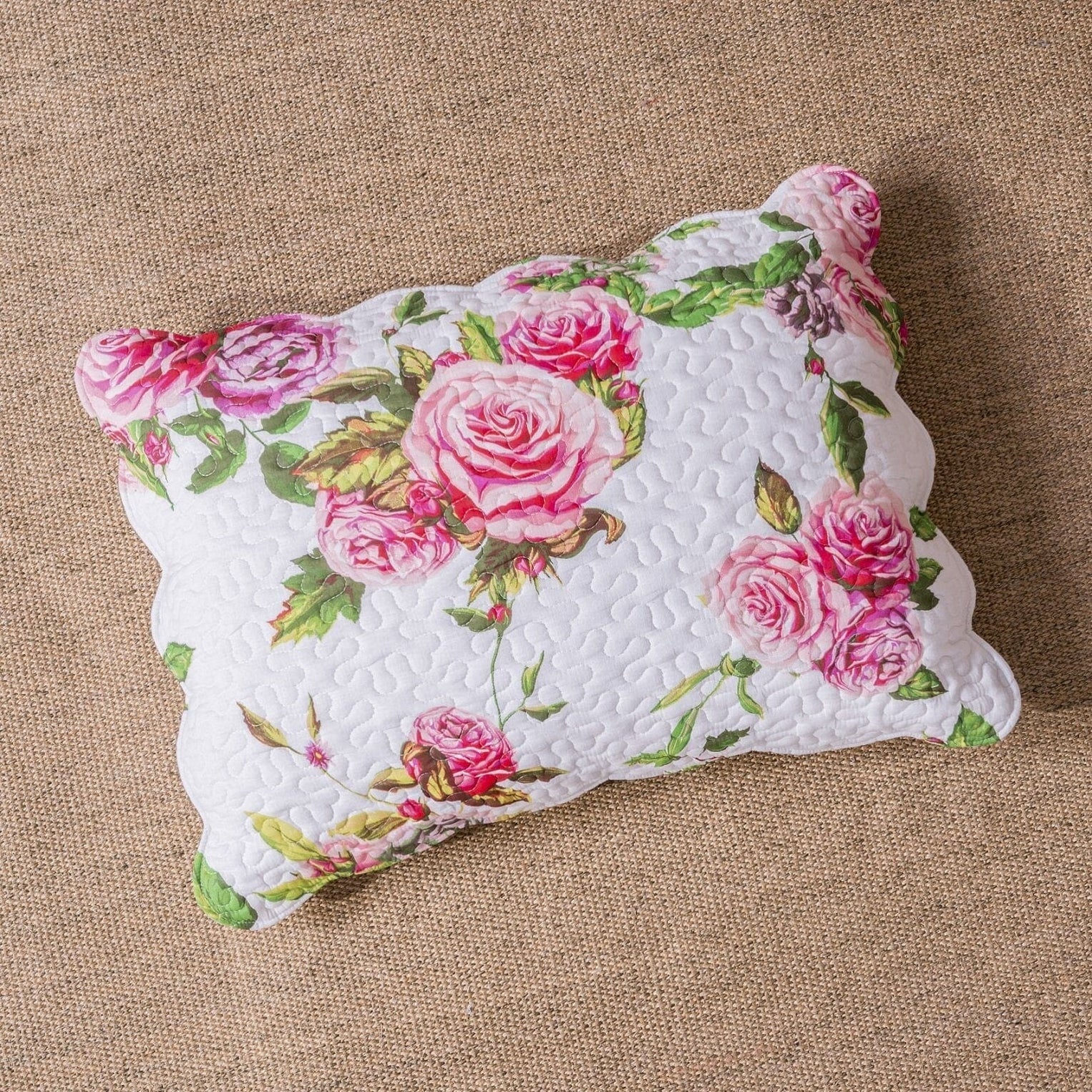DaDa Bedding Romantic Roses Floral Garden Bedspread Set – Cotton Duvet & Pillow Covers