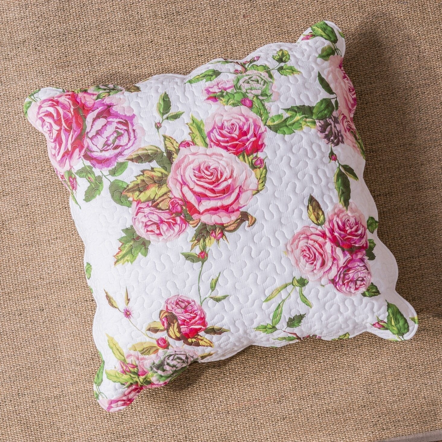 DaDa Bedding Bed in a Bag Bundle Set - Romantic Roses Lovely Blooming Floral Bedding Set (JHW-879) - DaDa Bedding Collection
