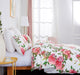 DaDa Bedding Romantic Roses Lovely Spring Pink Floral Duvet Cover Set w/ Pillow Cases (JHW-879) - DaDa Bedding Collection
