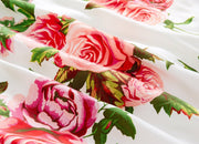 DaDa Bedding Romantic Roses Lovely Spring Pink Floral Duvet Cover Set w/ Pillow Cases (JHW-879) - DaDa Bedding Collection